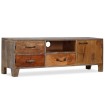 Mueble para TV de madera maciza vintage 118x30x40 cm