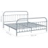 Estructura de cama de metal gris 180x200
