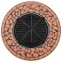 Mesita con brasero de mosaico cerámica terracota 68
