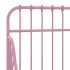 Estructura de cama extensible metal rosa 80x130/200