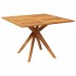 Mesa de jardín madera maciza de acacia 110x110x75