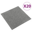 Baldosas de suelo de moqueta 20 uds 5 m² 50x50 cm gris