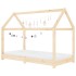 Estructura de cama infantil de madera maciza de pino 80x160