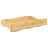 Estructura de cama con 2 cajones madera maciza pino 90x200