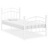 Estructura de cama de metal blanco 90x200