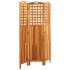 Biombo de 3 paneles madera maciza de acacia 121x2x170