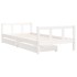 Estructura cama niños con cajones madera pino blanco 90x200