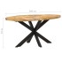 Mesa de comedor de madera de mango rugosa 160x90x75