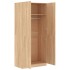 Armario de madera contrachapada color roble Sonoma 90x52x200