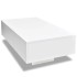 Mesa de centro rectangular blanco con