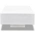 Mesa de centro rectangular blanco con