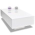 Mesa de centro rectangular blanco con