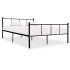 Estructura de cama de metal negro 120x200