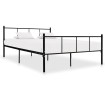 Estructura de cama de metal negro 120x200 cm