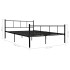 Estructura de cama de metal negro 120x200