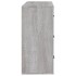 Aparador de madera contrachapada gris Sonoma 80x33x70