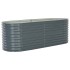 Arriate de acero galvanizado gris 240x80x81