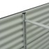 Arriate de acero galvanizado gris 240x80x81