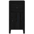 Aparadores 2 uds madera maciza de pino negro 40x35x80