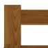 Estructura de cama madera maciza pino marrón miel 200x200