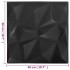 Paneles de pared 3D 48 unidades 50x50 cm negro diamante 12