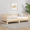 Sofá cama extraíble madera maciza de pino 2x(80x200) cm