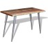 Mesa de comedor madera maciza reciclada 120x60x76