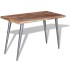 Mesa de comedor madera maciza reciclada 120x60x76