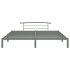 Estructura de cama de metal gris 180x200