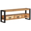 Mueble de TV madera maciza de acacia 120x30x45 cm