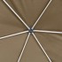 Carpa desmontable hexagonal paredes gris taupe 3,6x3,1m