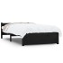 Estructura de cama madera maciza negro 90x200