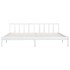 Estructura de cama madera maciza blanco Super King 180x200