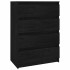 Armario auxiliar madera maciza de pino negro 60x36x84