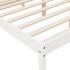 Cama para personas mayores madera maciza pino blanca 160x200