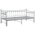 Estructura de sofá cama extraíble de metal gris 90x200