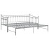 Estructura de sofá cama extraíble de metal gris 90x200