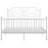 Estructura de cama de metal blanca 140x200