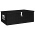 Caja de almacenaje de aluminio negro 90x47x33,5