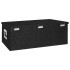 Caja de almacenaje de aluminio negro 90x47x33,5