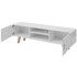 Mueble para TV MDF blanco brillante 150x35x48,5