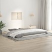 Estructura de cama de madera maciza de pino blanco 200x200 cm