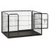 Corral para perros cachorros acero 91,5x59x61