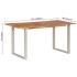 Mesa de comedor de madera maciza de acacia 154x80x76