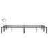 Estructura de cama de metal gris 140x200