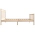 Estructura de cama madera maciza 100x200