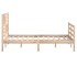 Estructura de cama madera maciza 140x190