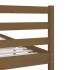 Estructura de cama madera maciza marrón miel 200x200