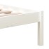 Estructura de cama de madera maciza de pino blanco 160x200