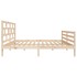 Estructura de cama de madera maciza de pino 140x200